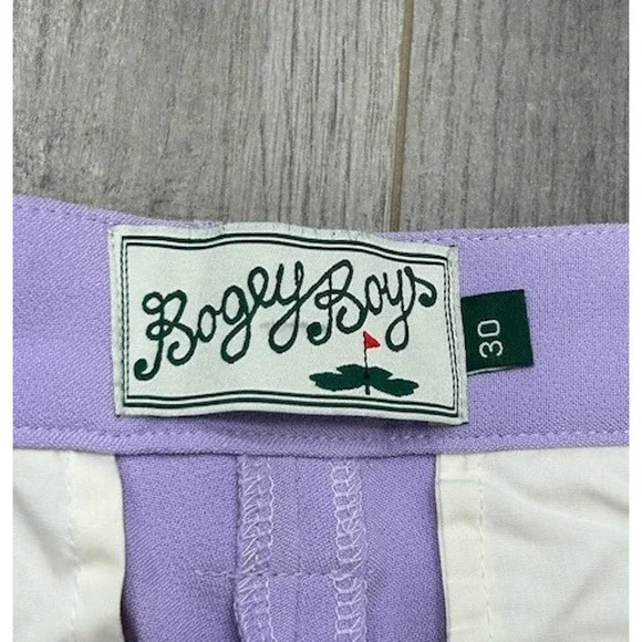 NWOT Bogey Boys‎ by Macklemore Men's The Best Pant Golf Light Purple Size 30